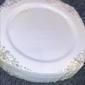 Classic White Decorative Charger Plate - Elegant Home Dining Accent